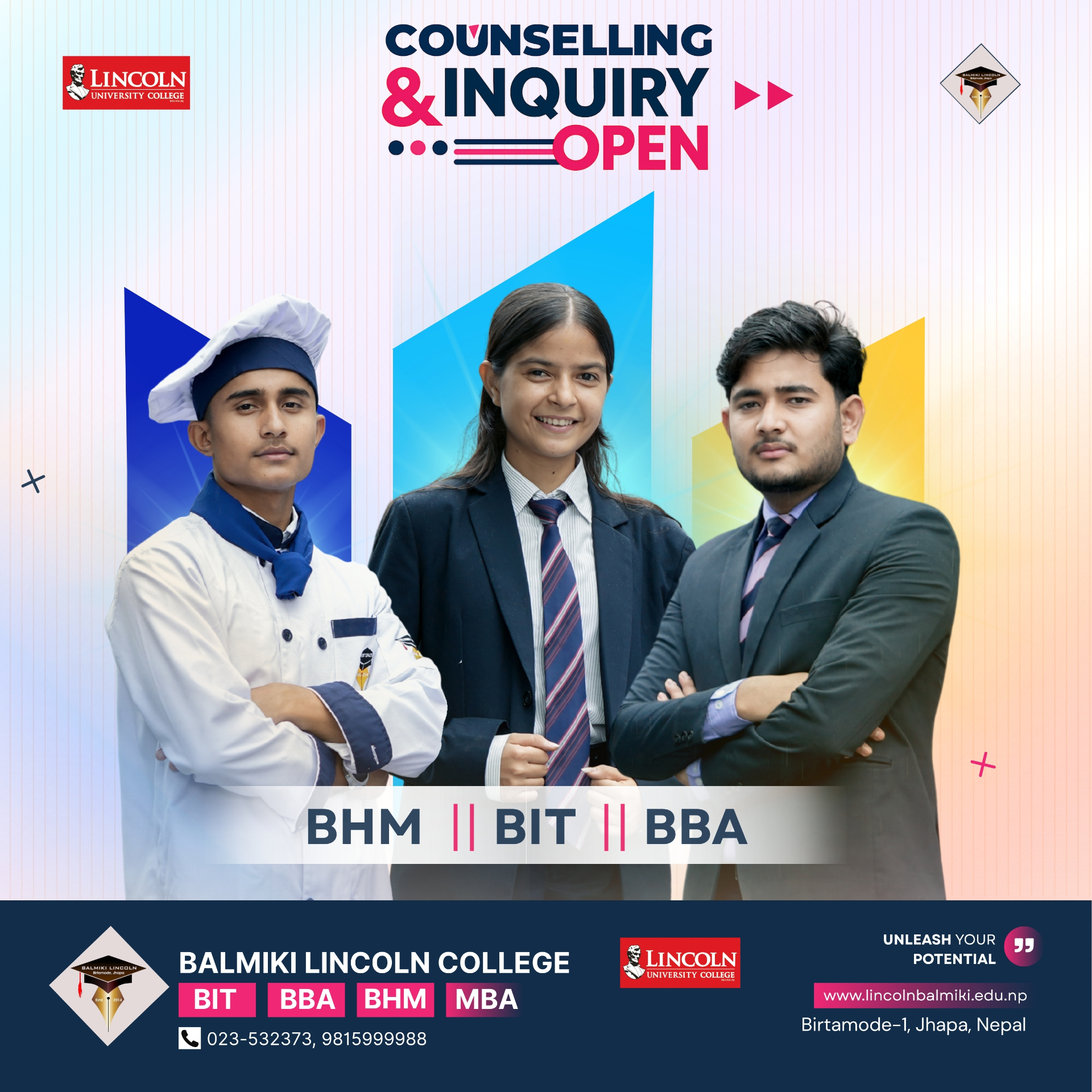 BHM BIT BBA Programs
